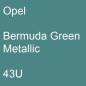 Preview: Opel, Bermuda Green Metallic, 43U.